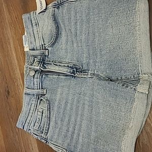 Old navy jean shorts, light wash blue, size 12 kids.